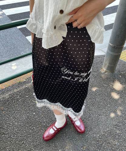 CIAOPANIC 波點緞面刺繡裙 - Image 15