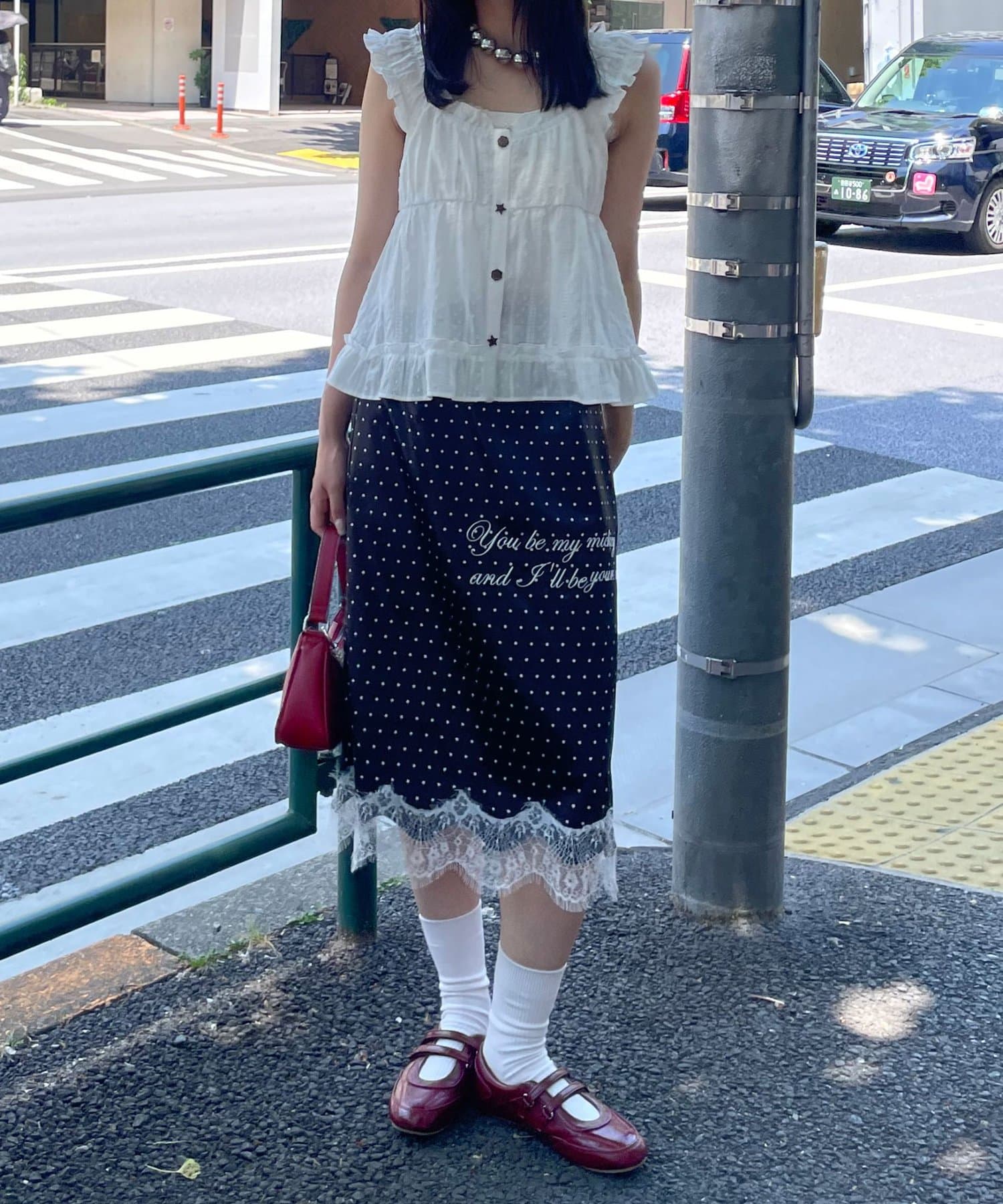 CIAOPANIC 波點緞面刺繡裙 - Image 16