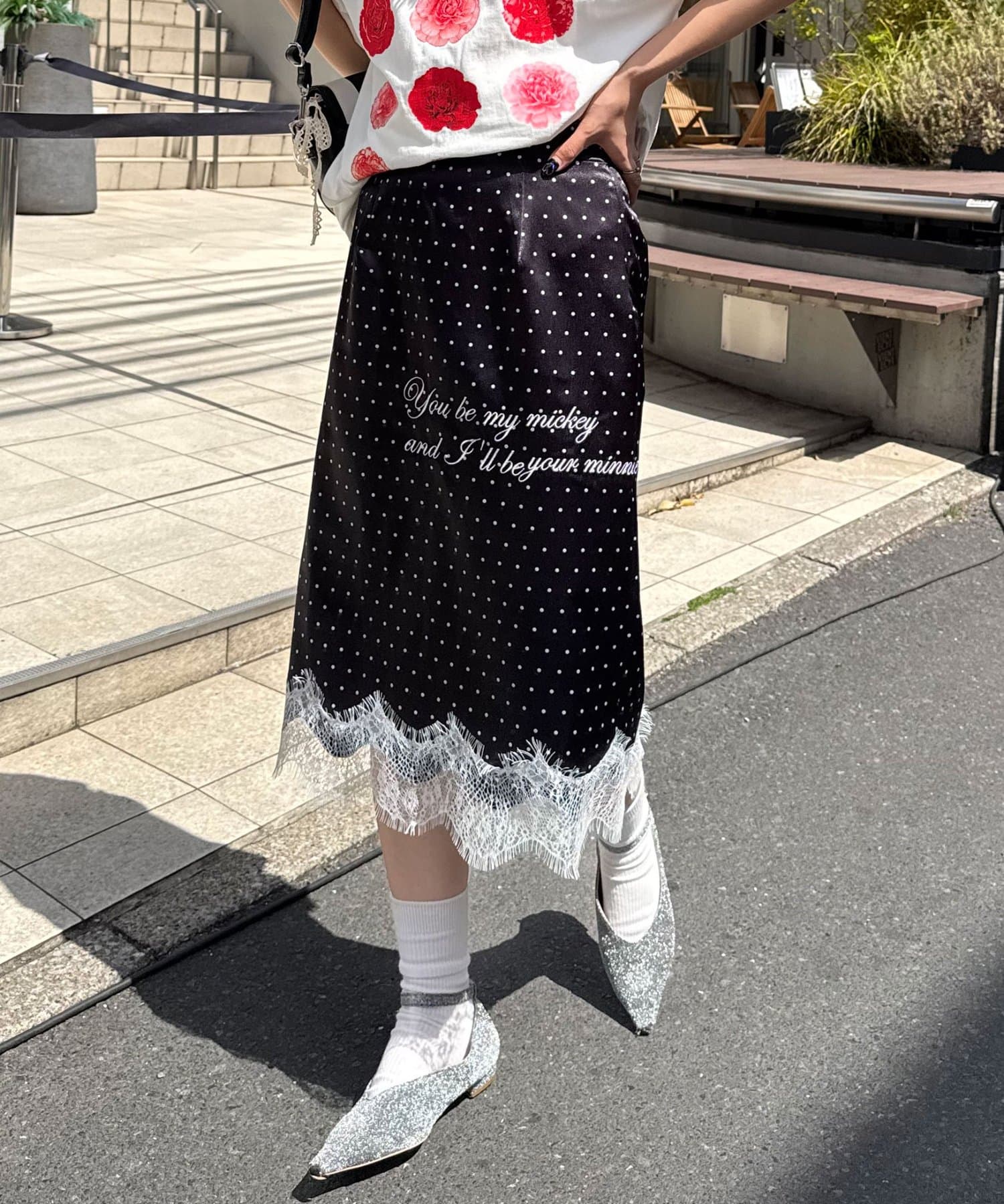 CIAOPANIC 波點緞面刺繡裙 - Image 19