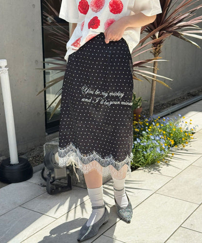 CIAOPANIC 波點緞面刺繡裙 - Image 20