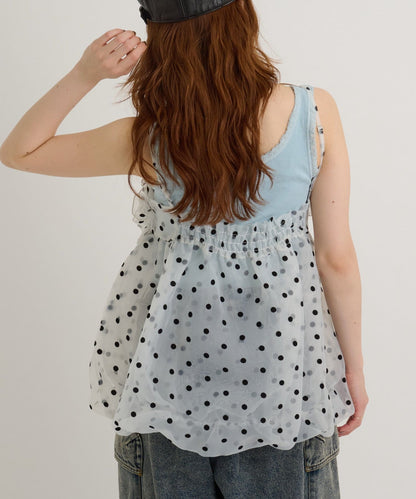 [大人氣] w closet sheer 氣球吊帶背心 - Image 16