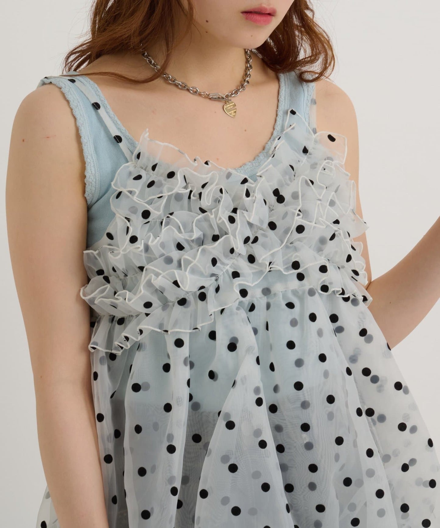 [大人氣] w closet sheer 氣球吊帶背心 - Image 18