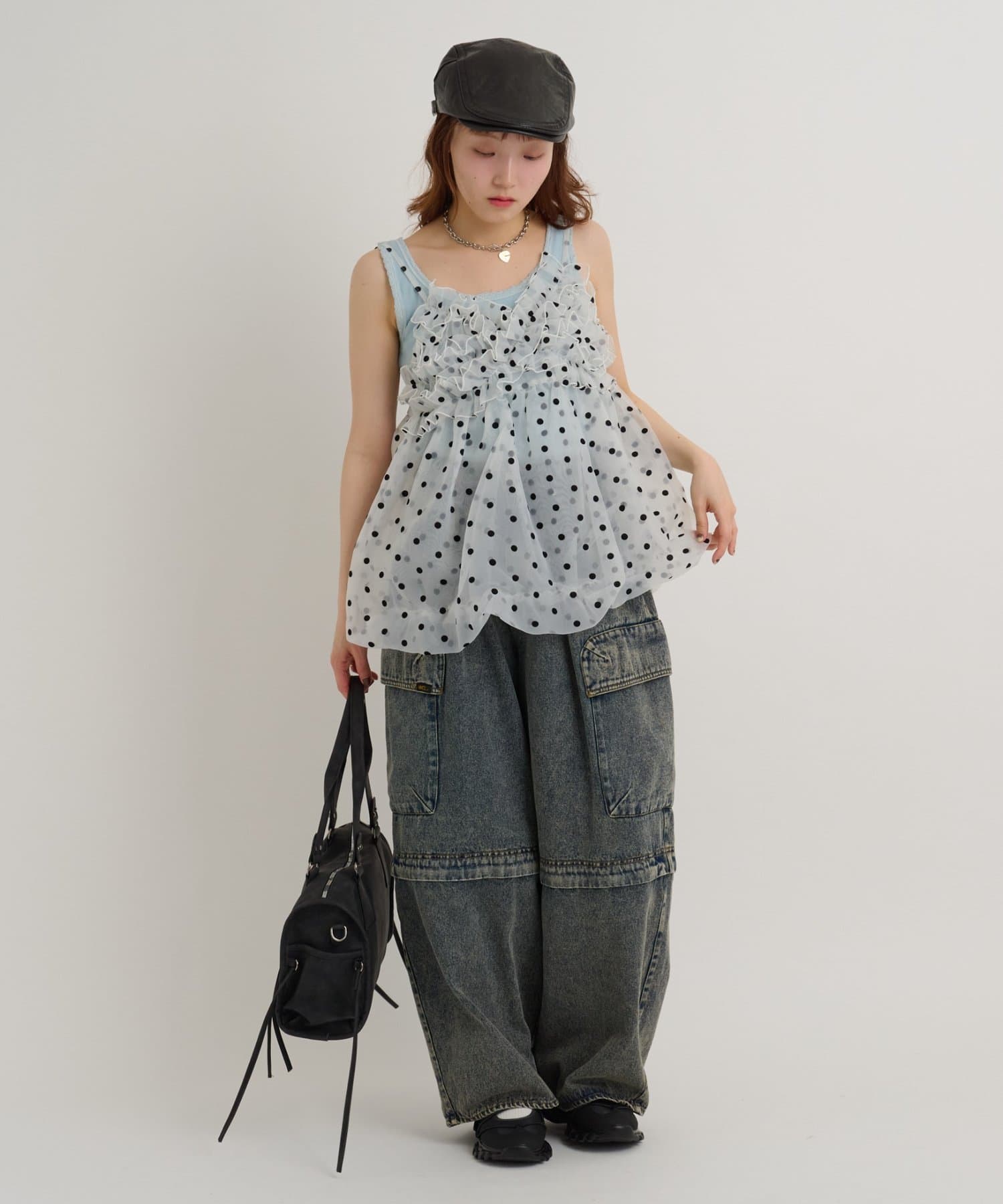 [大人氣] w closet sheer 氣球吊帶背心 - Image 20