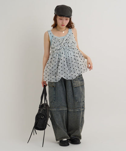 [大人氣] w closet sheer 氣球吊帶背心 - Image 20