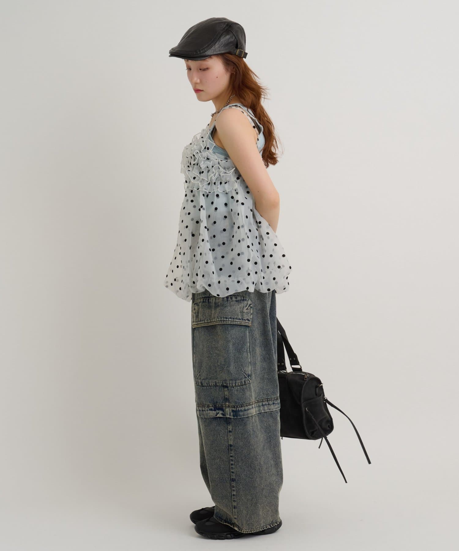 [大人氣] w closet sheer 氣球吊帶背心 - Image 23