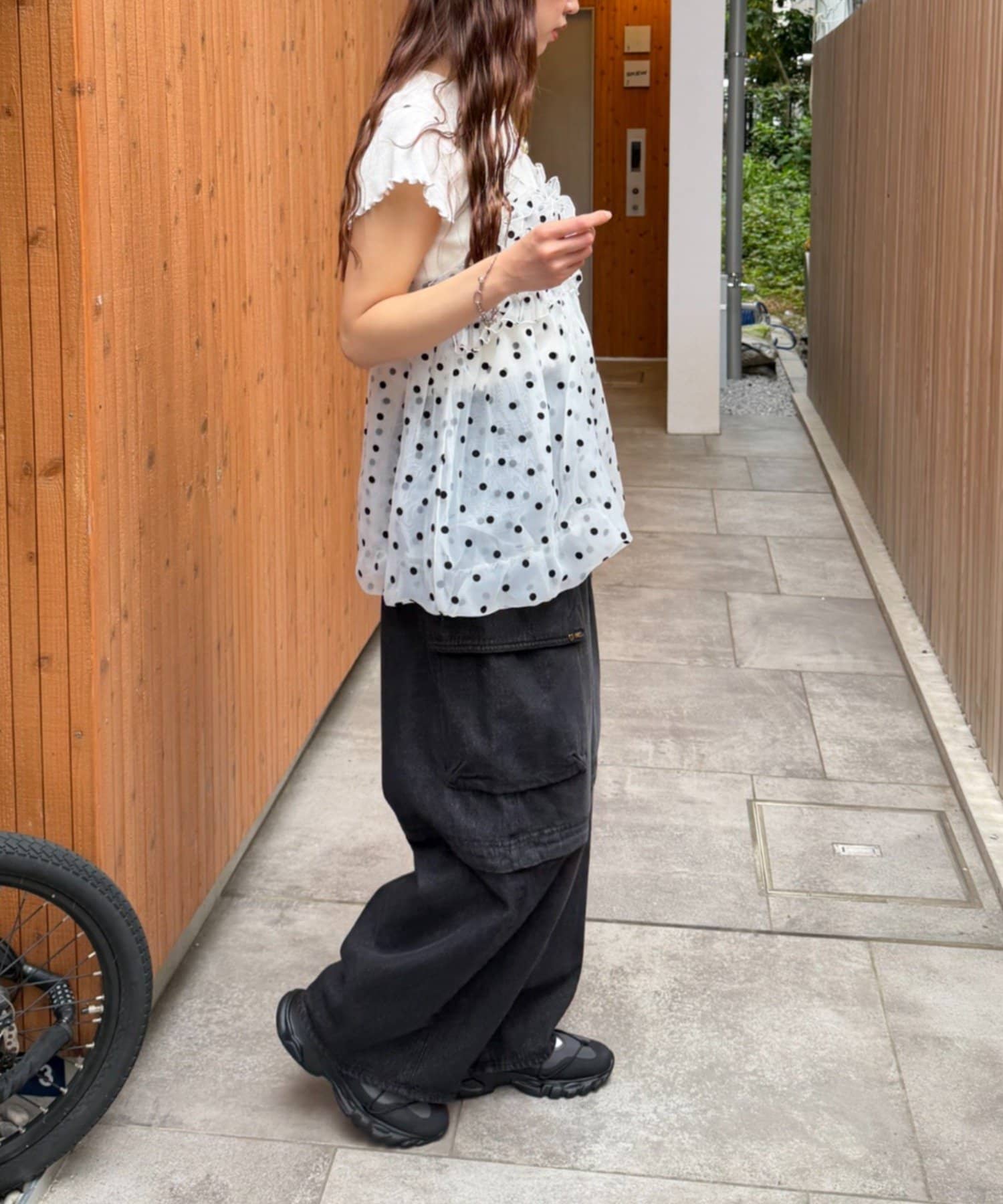 [大人氣] w closet sheer 氣球吊帶背心 - Image 5