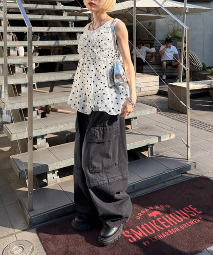 [大人氣] w closet sheer 氣球吊帶背心 - Image 8