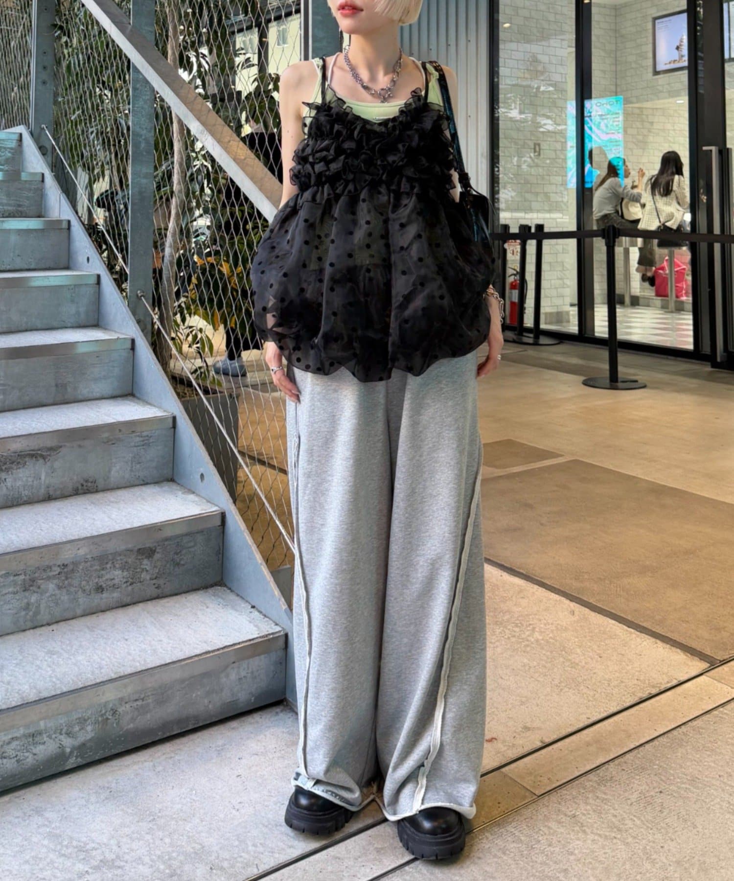 [大人氣] w closet sheer 氣球吊帶背心 - Image 30