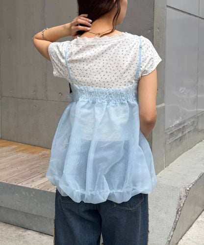 [大人氣] w closet sheer 氣球吊帶背心 - Image 32