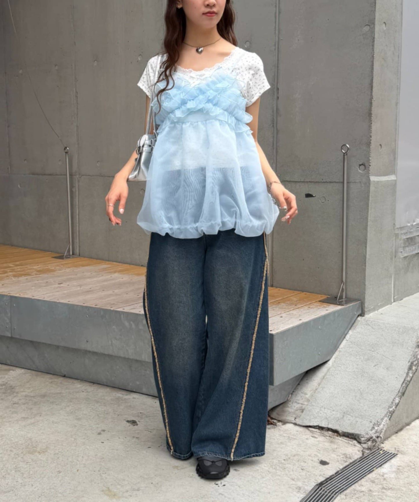 [大人氣] w closet sheer 氣球吊帶背心 - Image 33