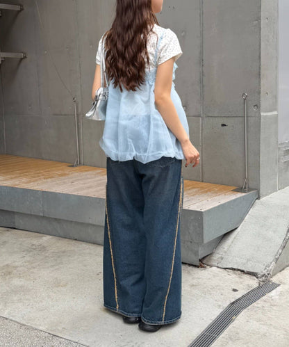 [大人氣] w closet sheer 氣球吊帶背心 - Image 34
