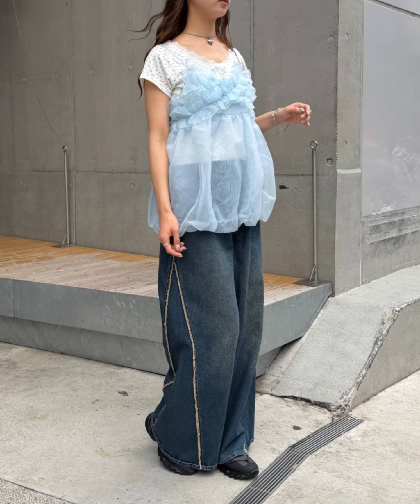 [大人氣] w closet sheer 氣球吊帶背心 - Image 36