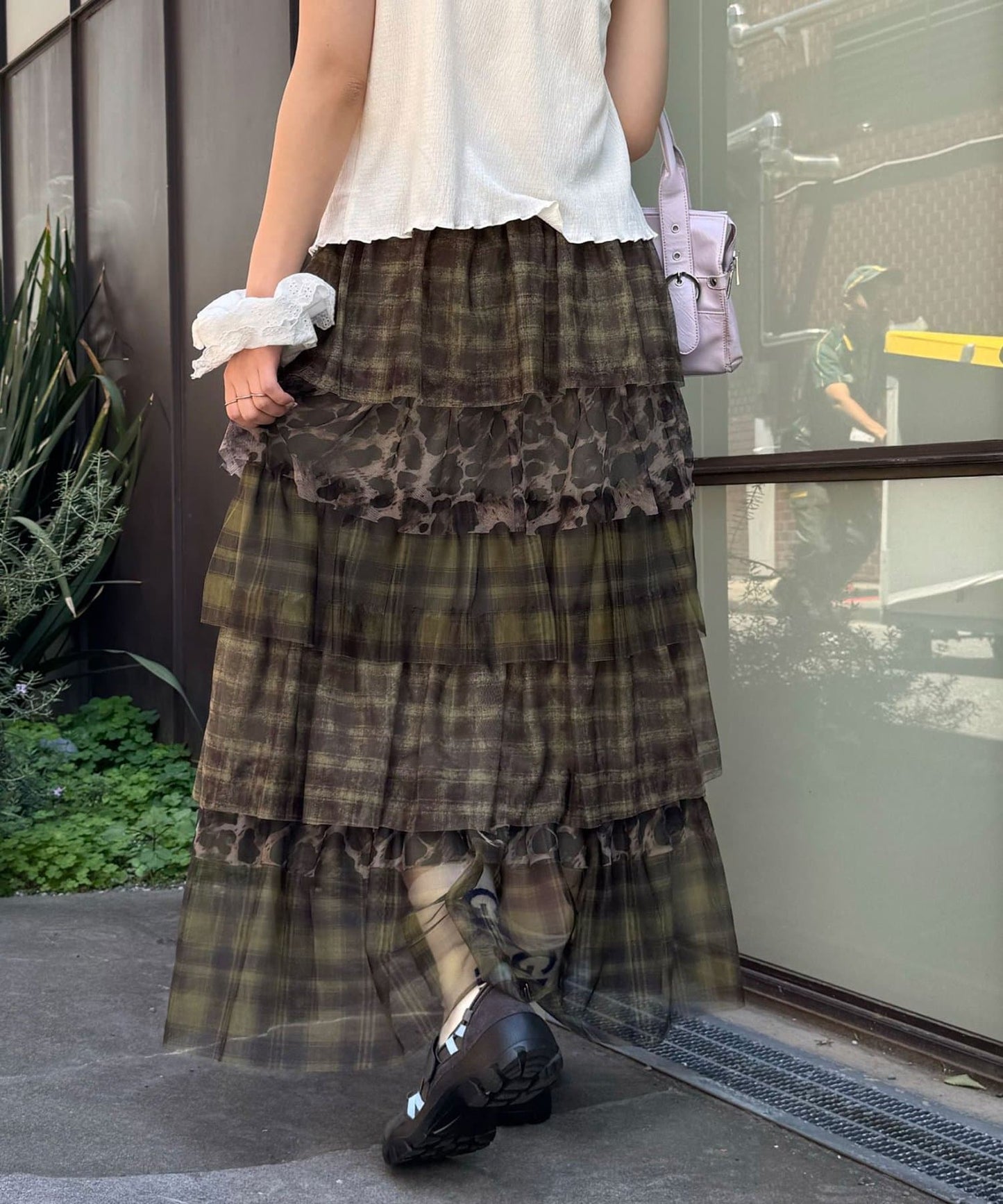 CIAOPANIC Mix Pattern 薄紗層層長裙 - Image 18