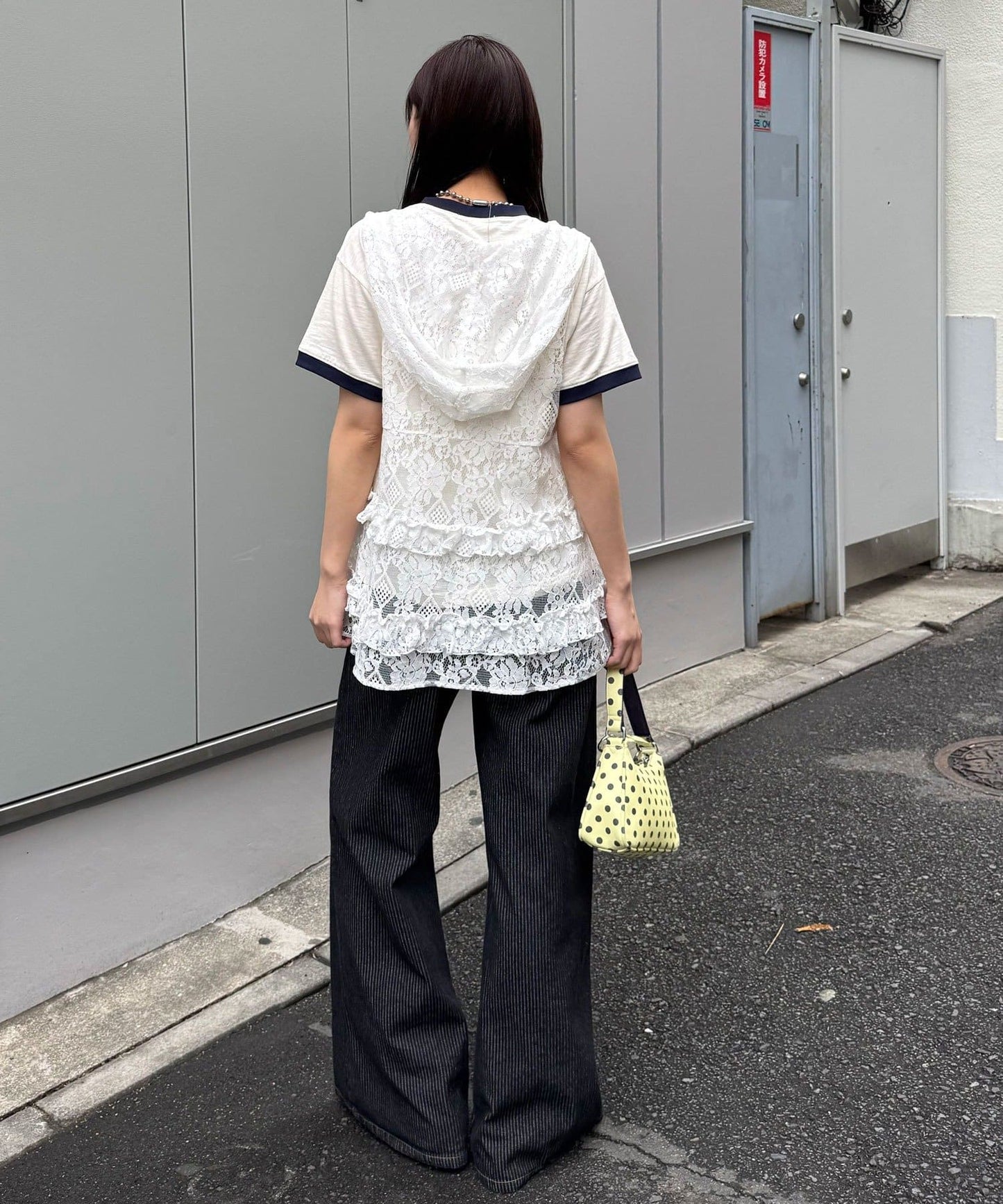 CIAOPANIC Rufflw邊Lace連帽背心 - Image 11