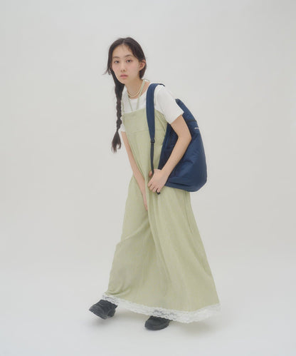 umm. By Discoat Lace下擺格仔吊帶ops - Image 11