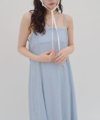 umm. By Discoat Lace下擺格仔吊帶ops - Image 17