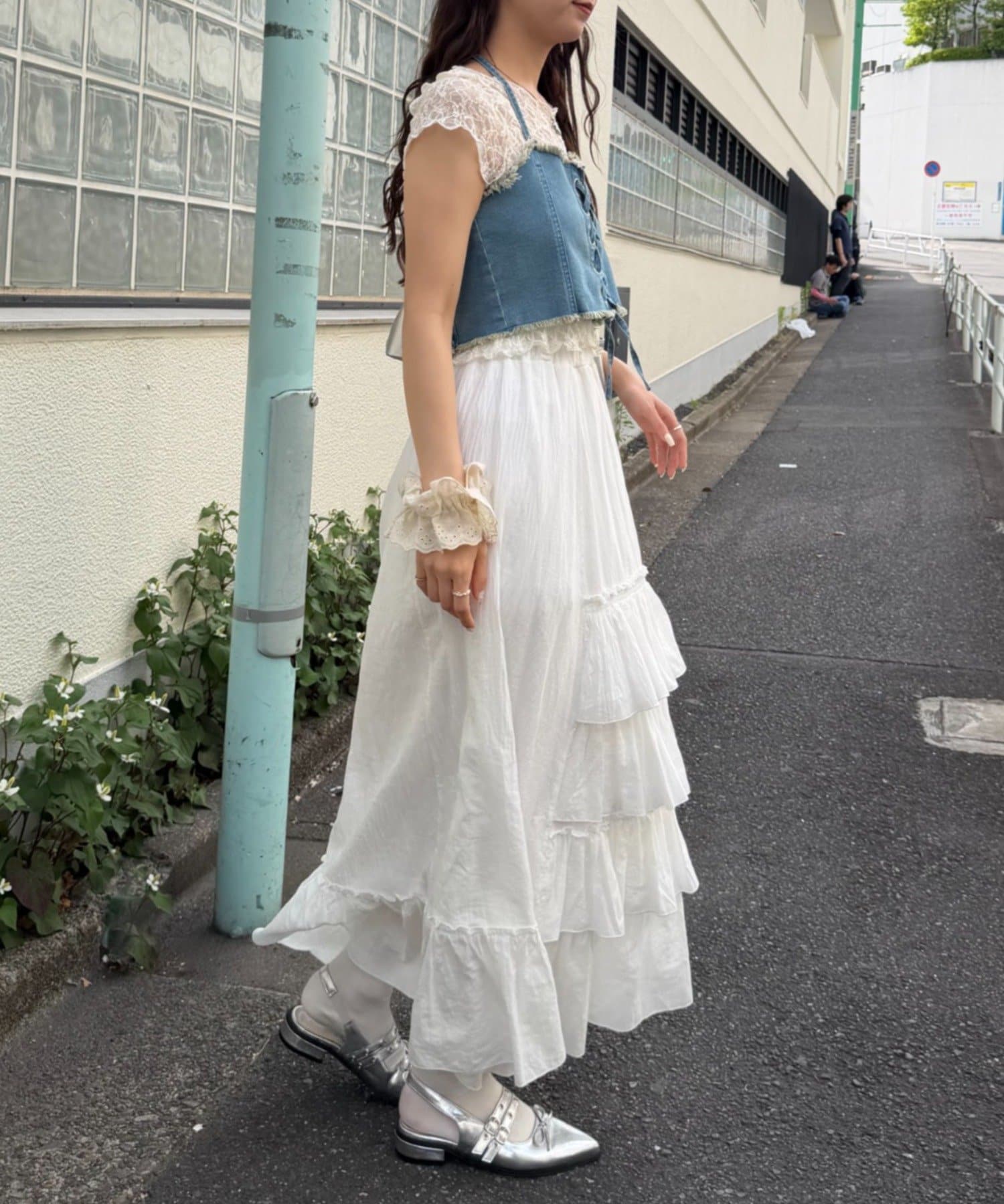 w closet 繫帶牛仔胸衣 - Image 14