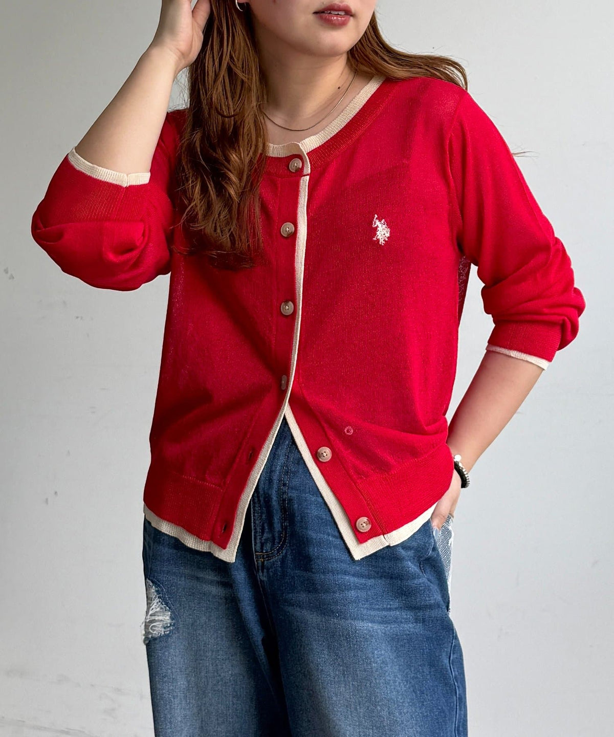 CPCM x U.S. POLO ASSN. layered sheer cardigan - Image 11