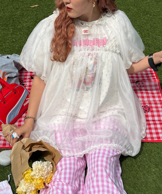 w closet 歐根紗 blouse - Image 1