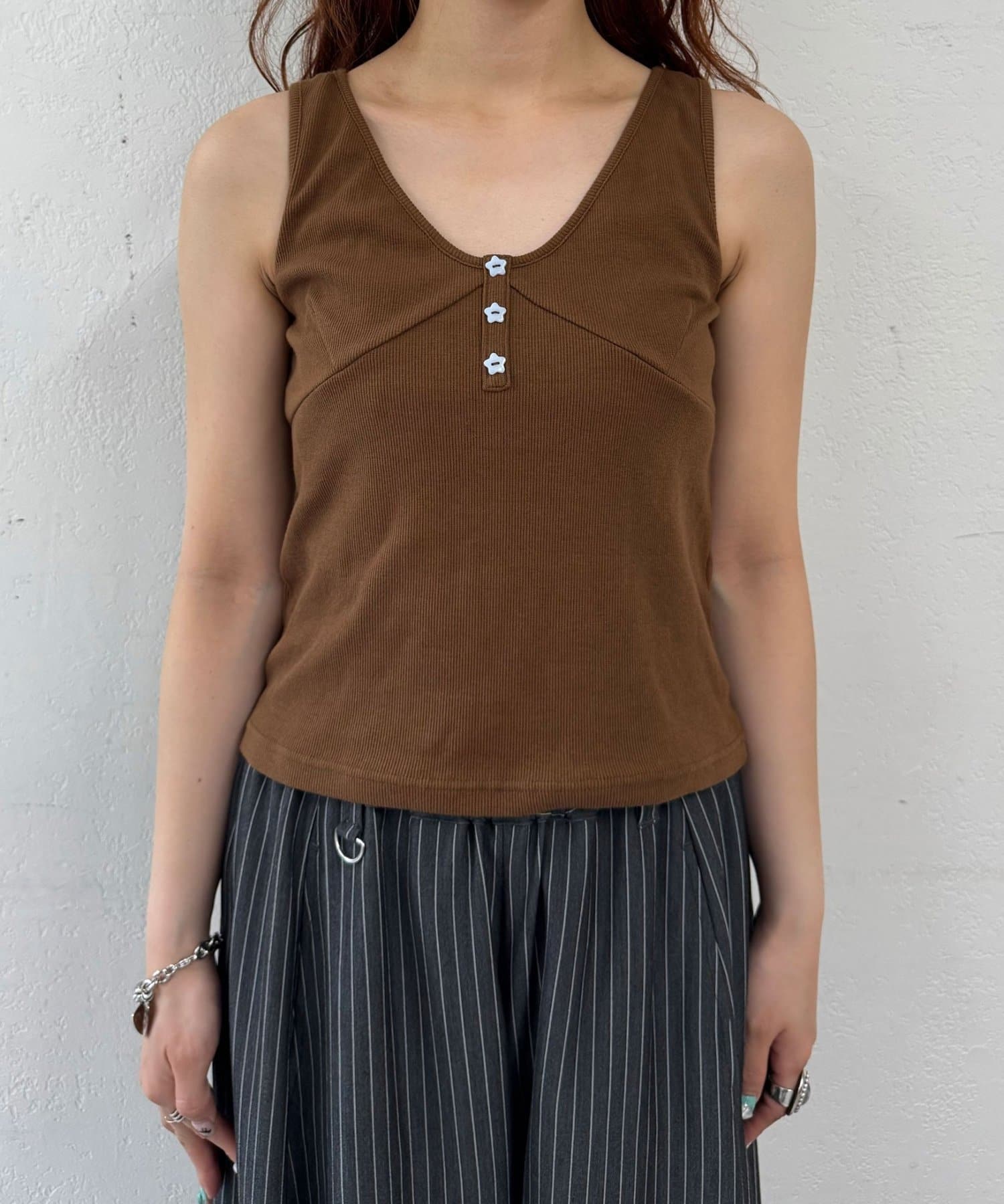 CIAOPANIC 星星鈕Henley Tank Top - Image 22