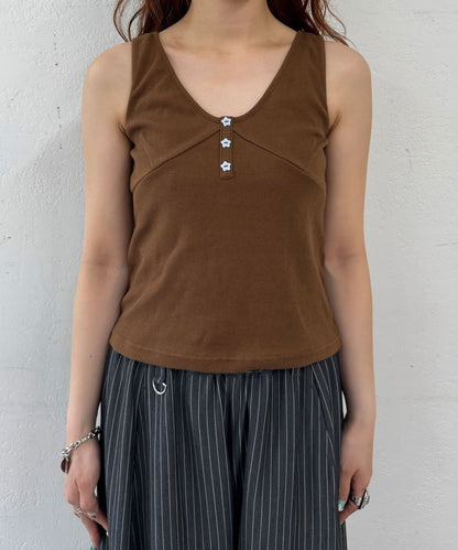 CIAOPANIC 星星鈕Henley Tank Top - Image 22