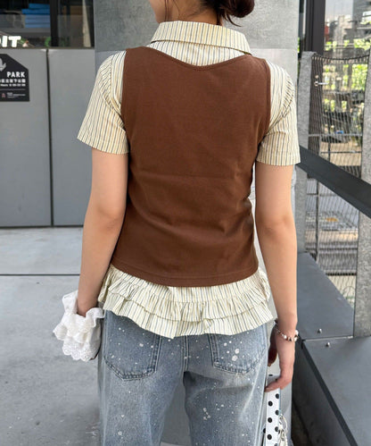 CIAOPANIC 星星鈕Henley Tank Top - Image 17
