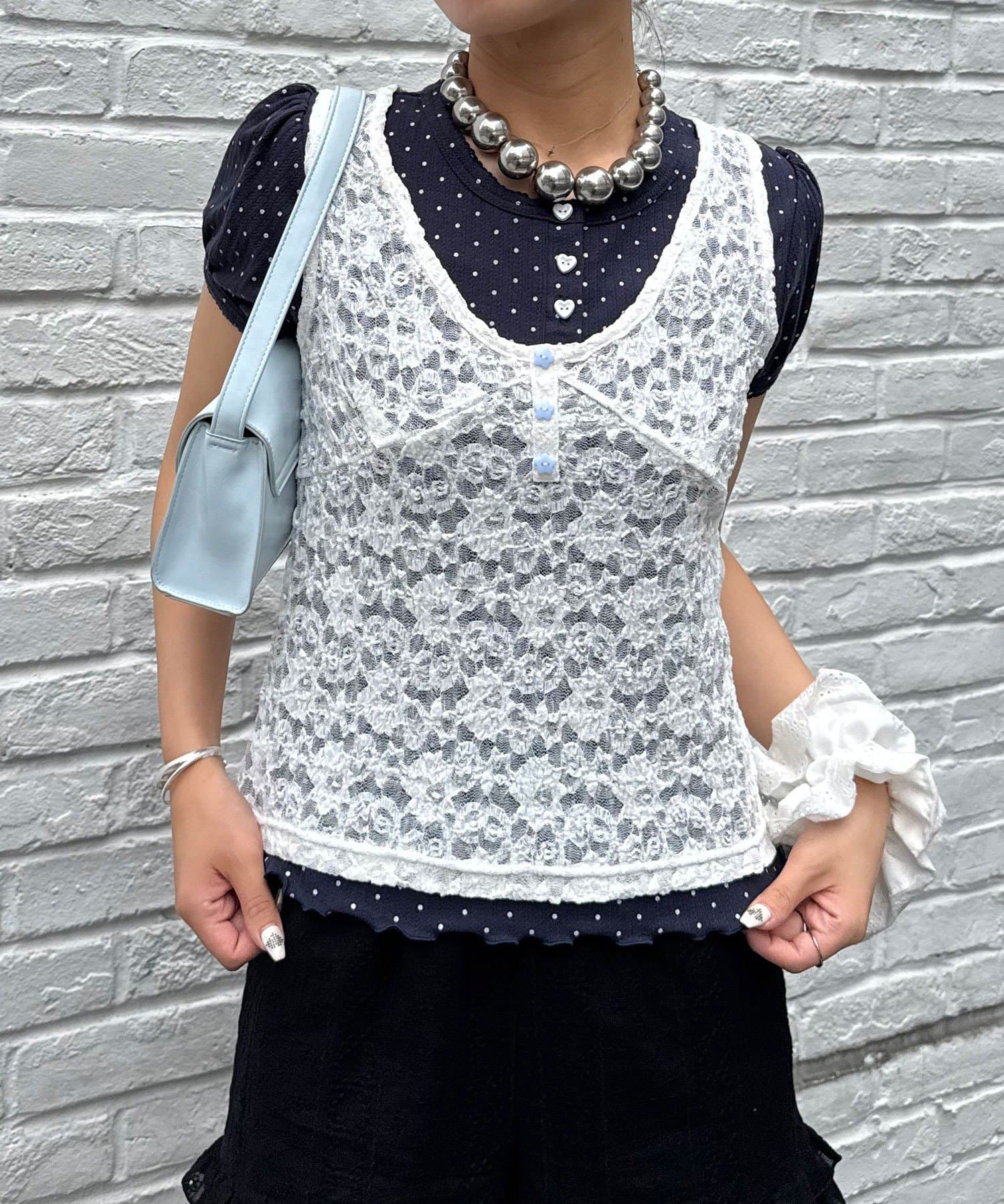 CIAOPANIC 星星鈕Henley Tank Top - Image 40