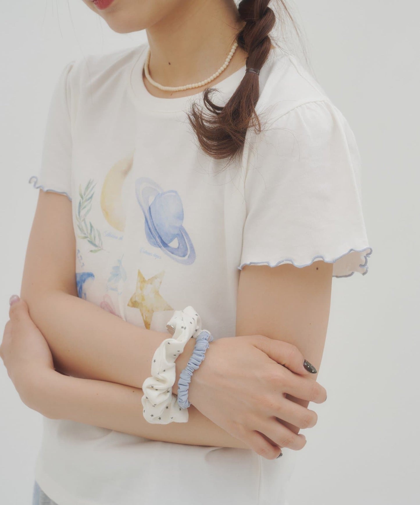 umm. By Discaot Ruffle 袖 Print Tee - Image 7