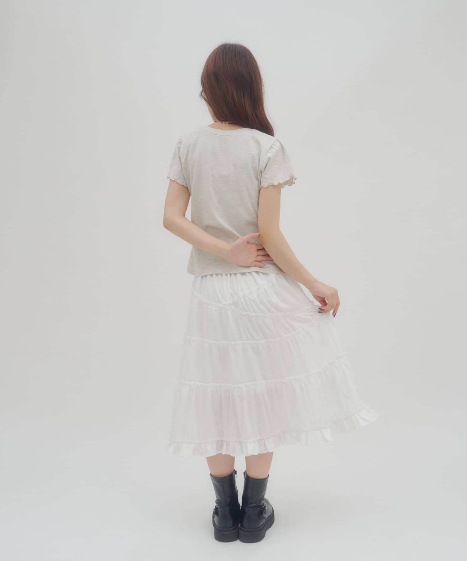 umm. By Discaot Ruffle 袖 Print Tee - Image 18