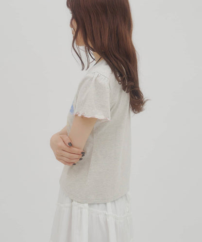 umm. By Discaot Ruffle 袖 Print Tee - Image 19