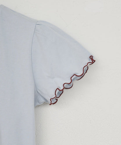 umm. By Discaot Ruffle 袖 Print Tee - Image 35