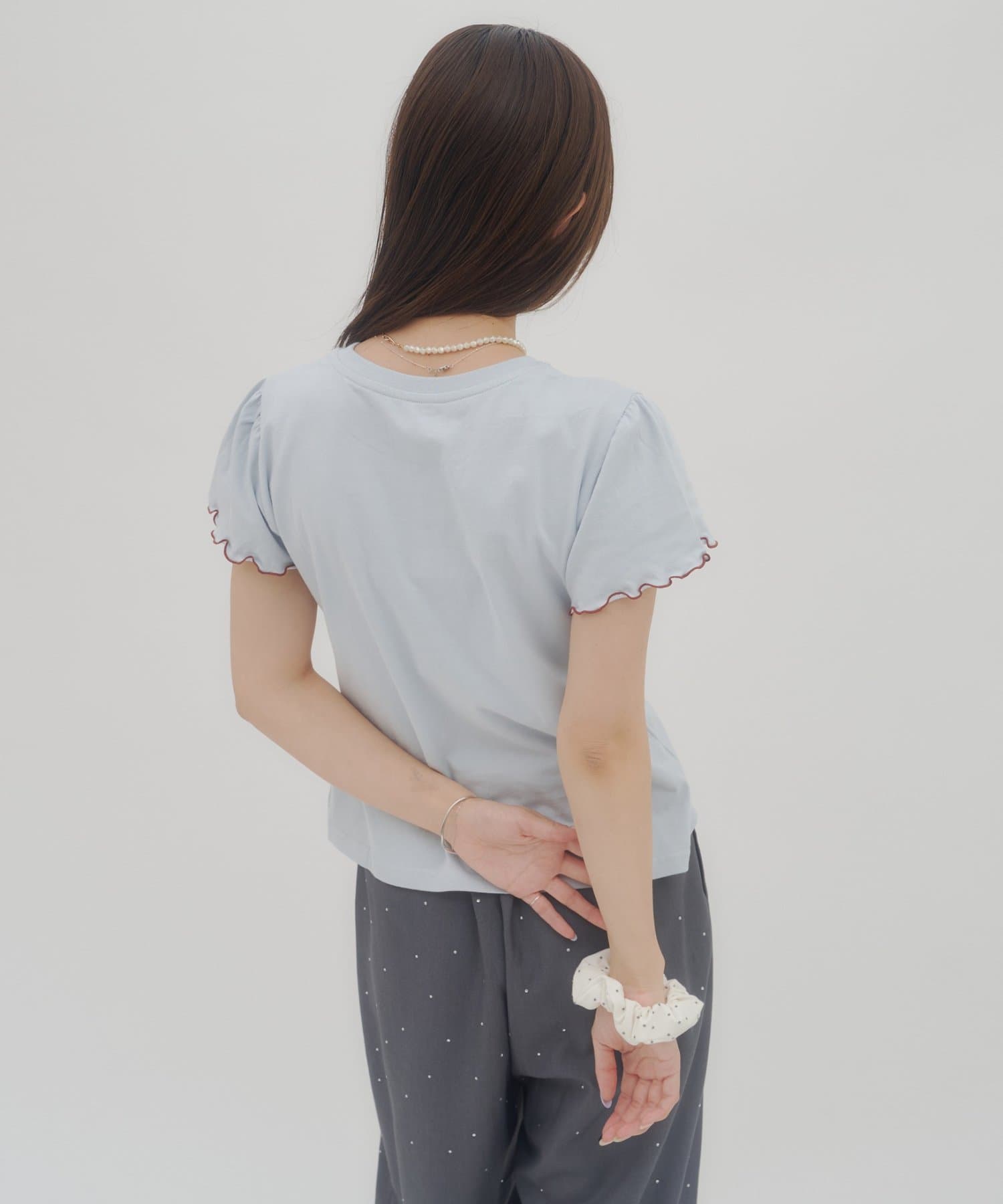 umm. By Discaot Ruffle 袖 Print Tee - Image 31