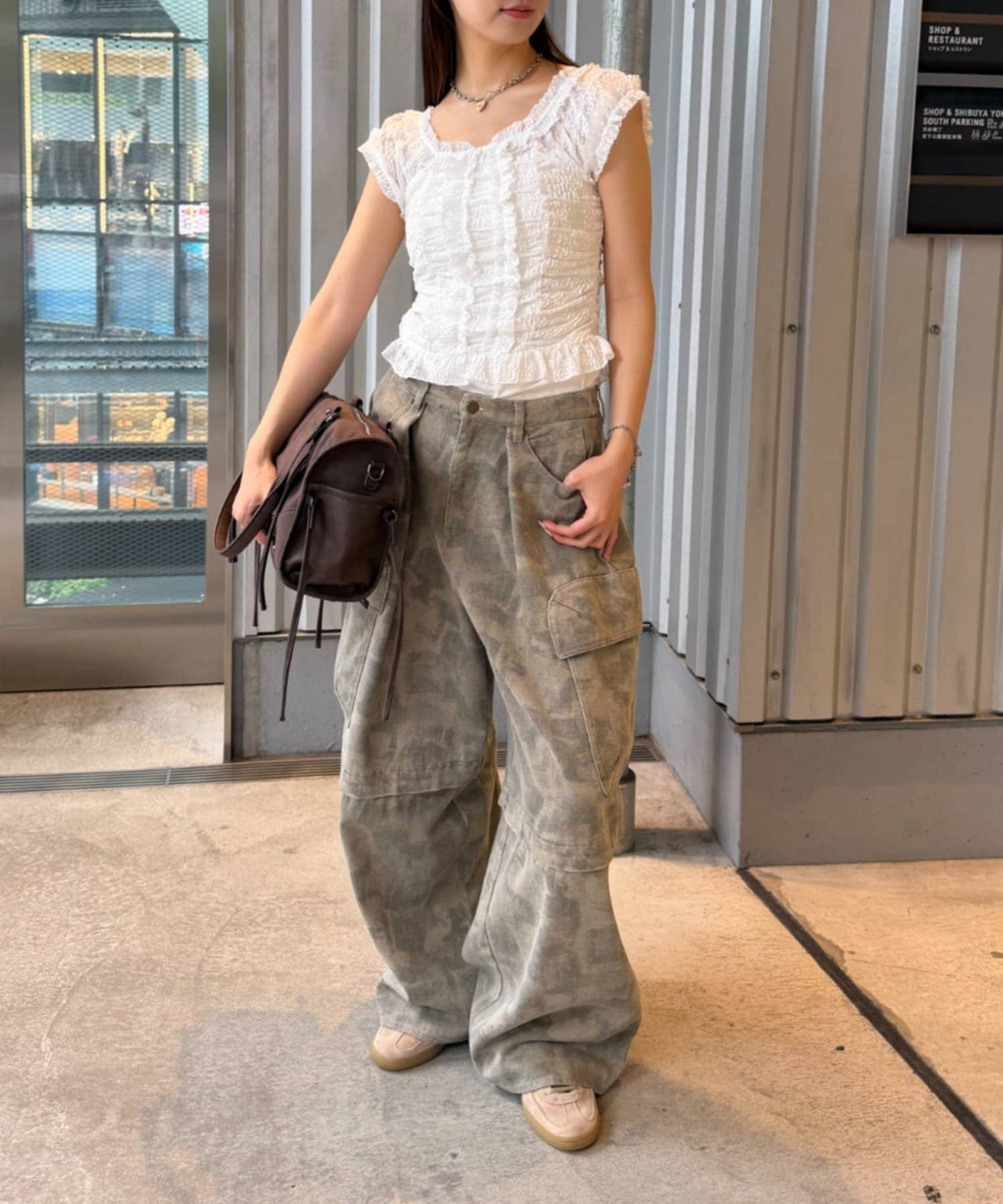 w closet 褶皺Lace法式Tee - Image 7