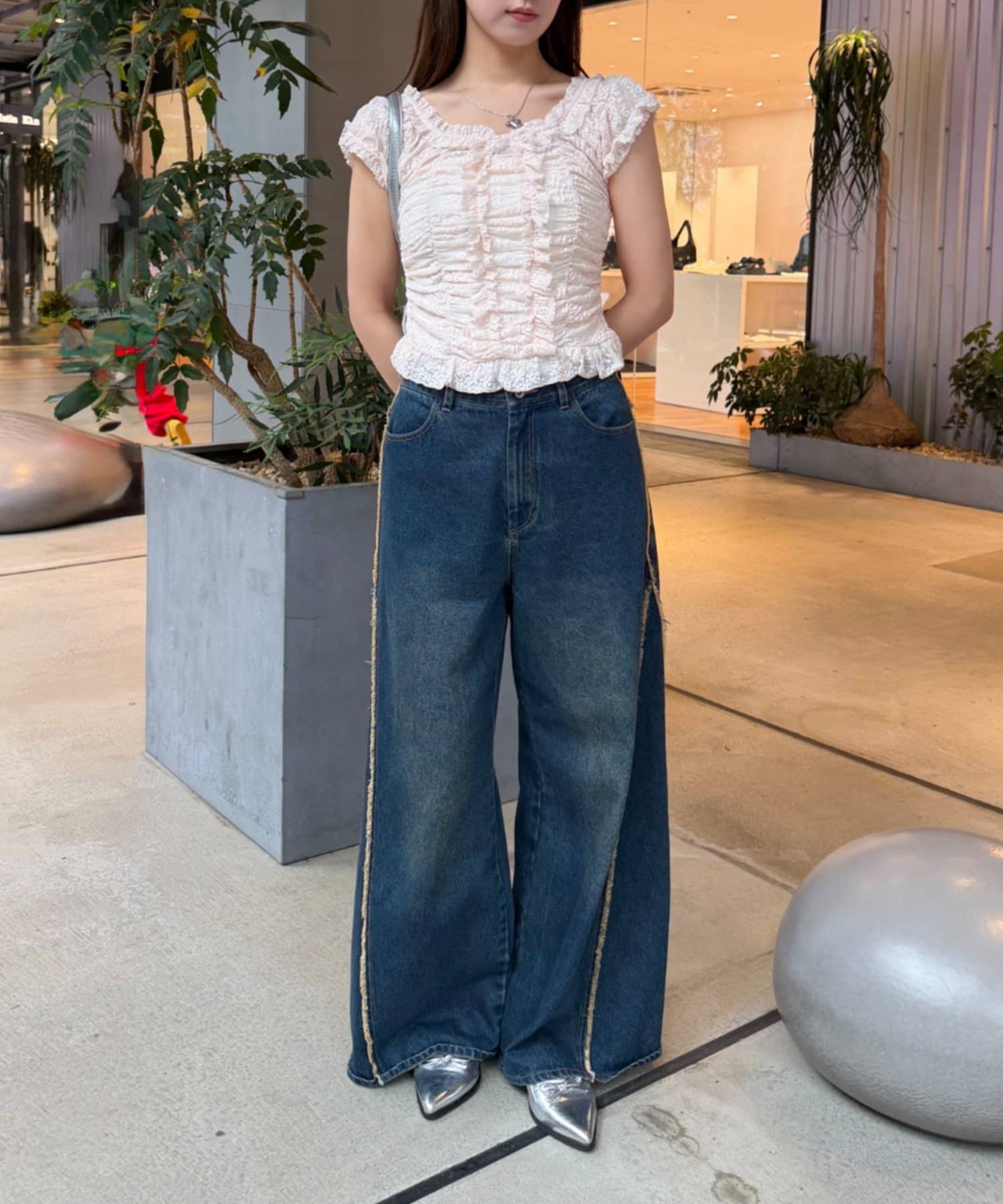 w closet 褶皺Lace法式Tee - Image 19
