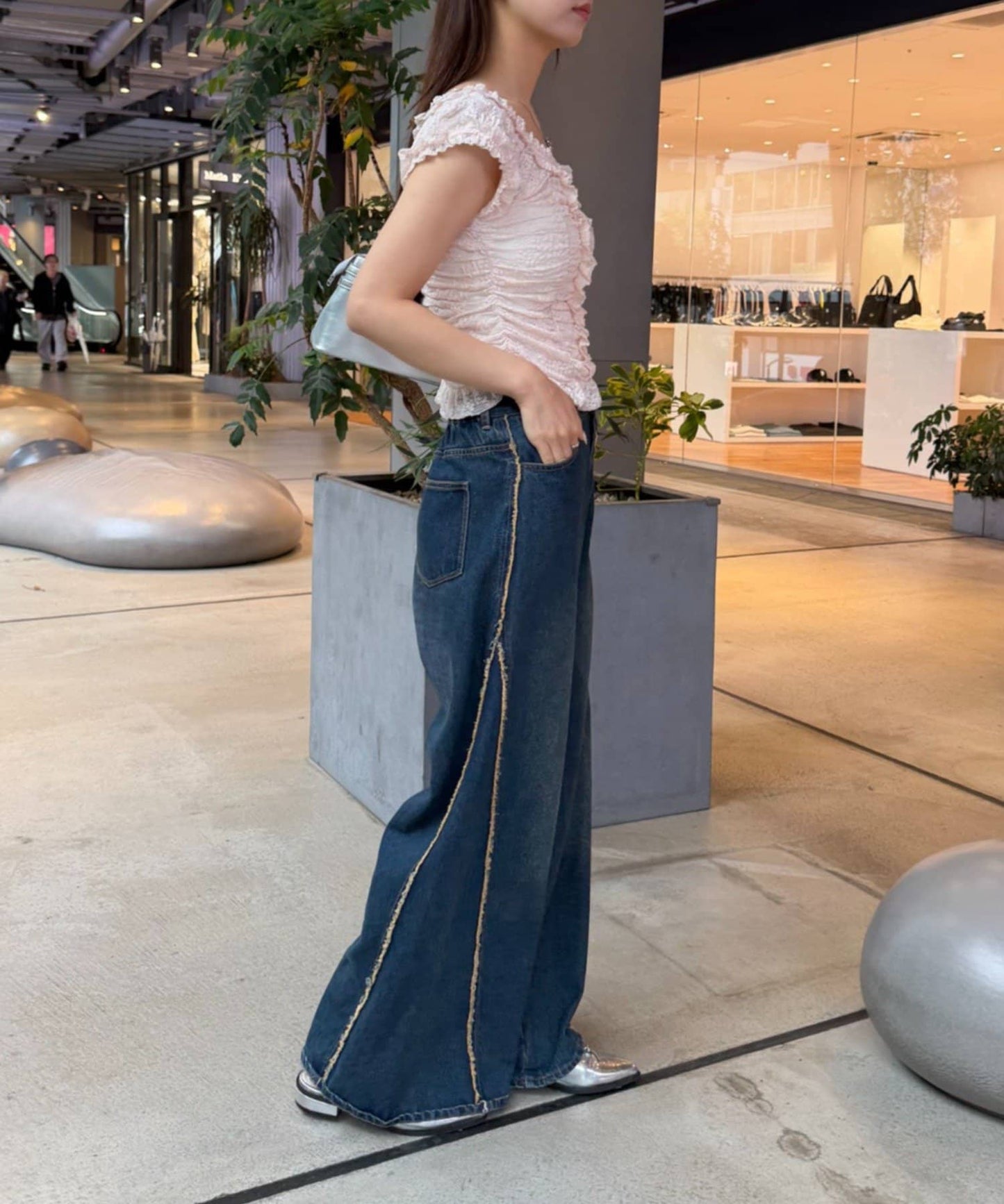 w closet 褶皺Lace法式Tee - Image 20