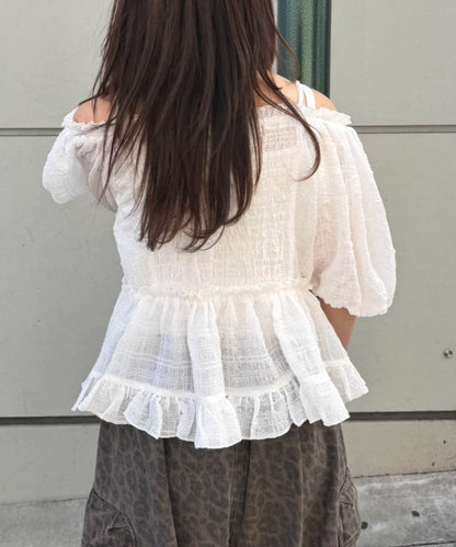 w closet Off-shoulder frill blouse - Image 9