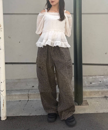 w closet Off-shoulder frill blouse - Image 12