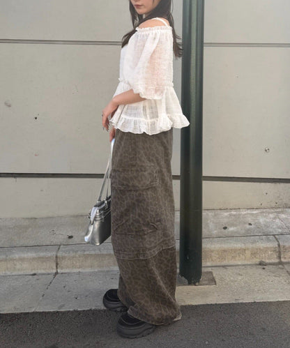 w closet Off-shoulder frill blouse - Image 13