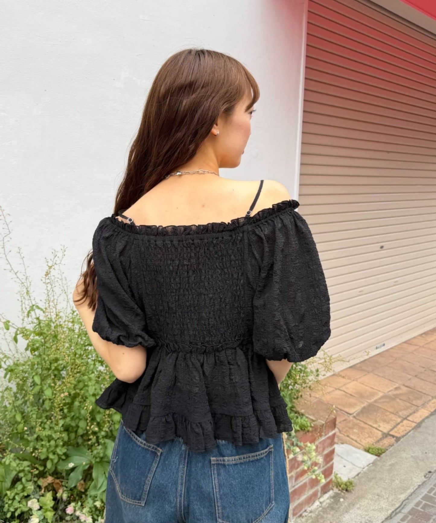 w closet Off-shoulder frill blouse - Image 18