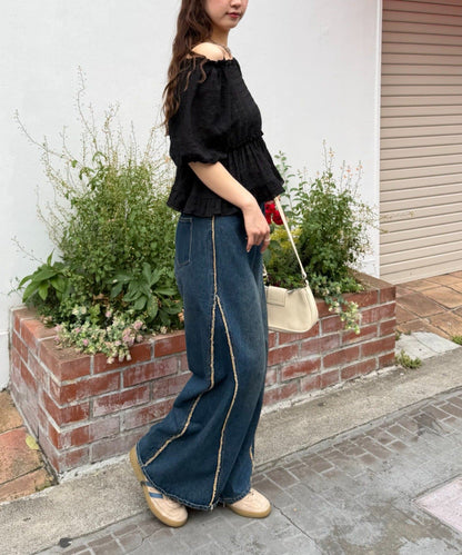 w closet Off-shoulder frill blouse - Image 19