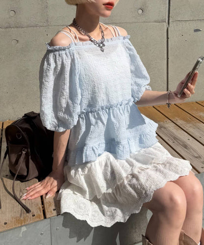 w closet Off-shoulder frill blouse - Image 4