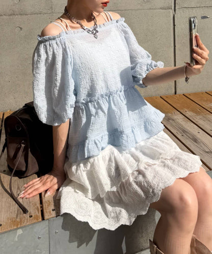 w closet Off-shoulder frill blouse - Image 22