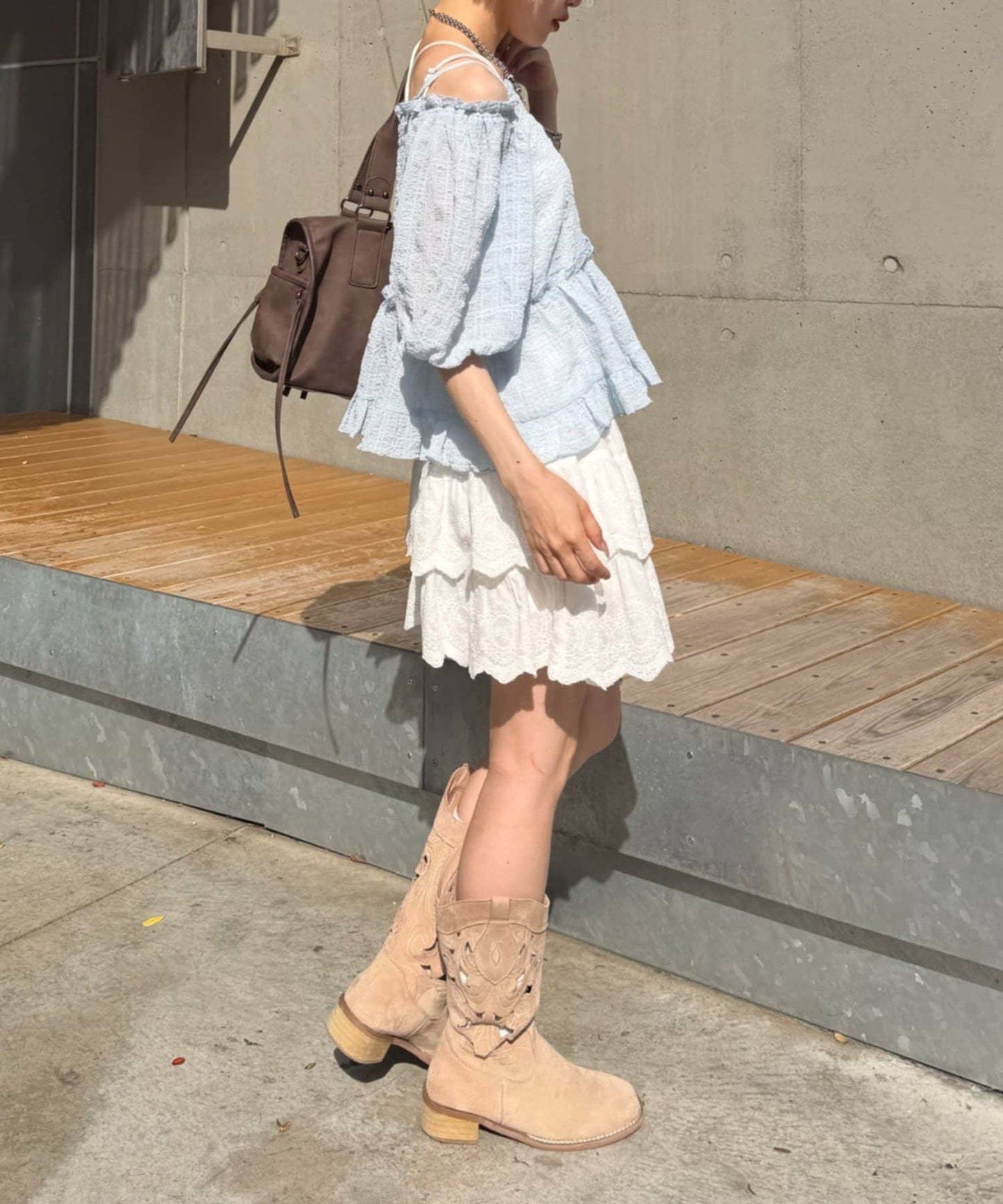 w closet Off-shoulder frill blouse - Image 29