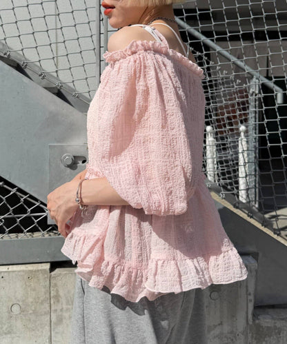 w closet Off-shoulder frill blouse - Image 33