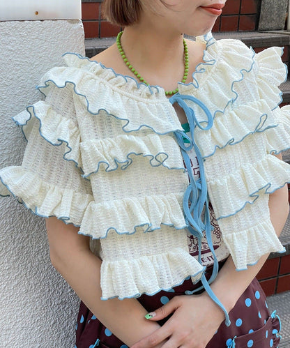 HELLO.SANFRANCISCO 2-Way Frill Mellow Top - Image 1
