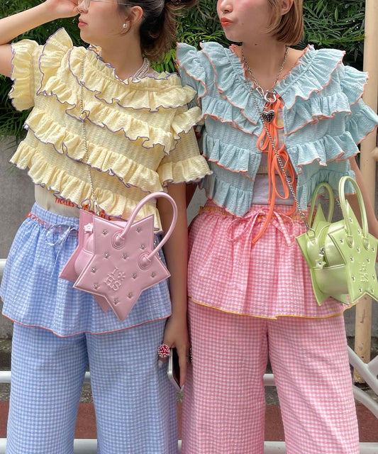 HELLO.SANFRANCISCO 2-Way Frill Mellow Top - Image 23