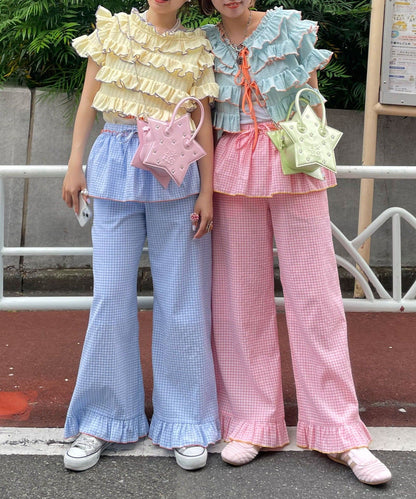 HELLO.SANFRANCISCO 2-Way Frill Mellow Top - Image 24