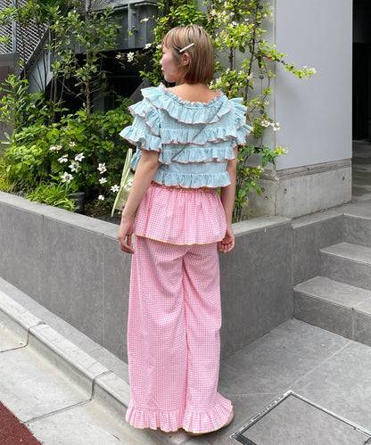 HELLO.SANFRANCISCO 2-Way Frill Mellow Top - Image 33