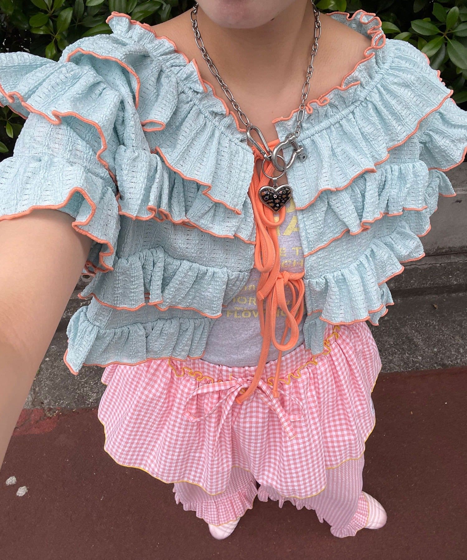 HELLO.SANFRANCISCO 2-Way Frill Mellow Top - Image 25