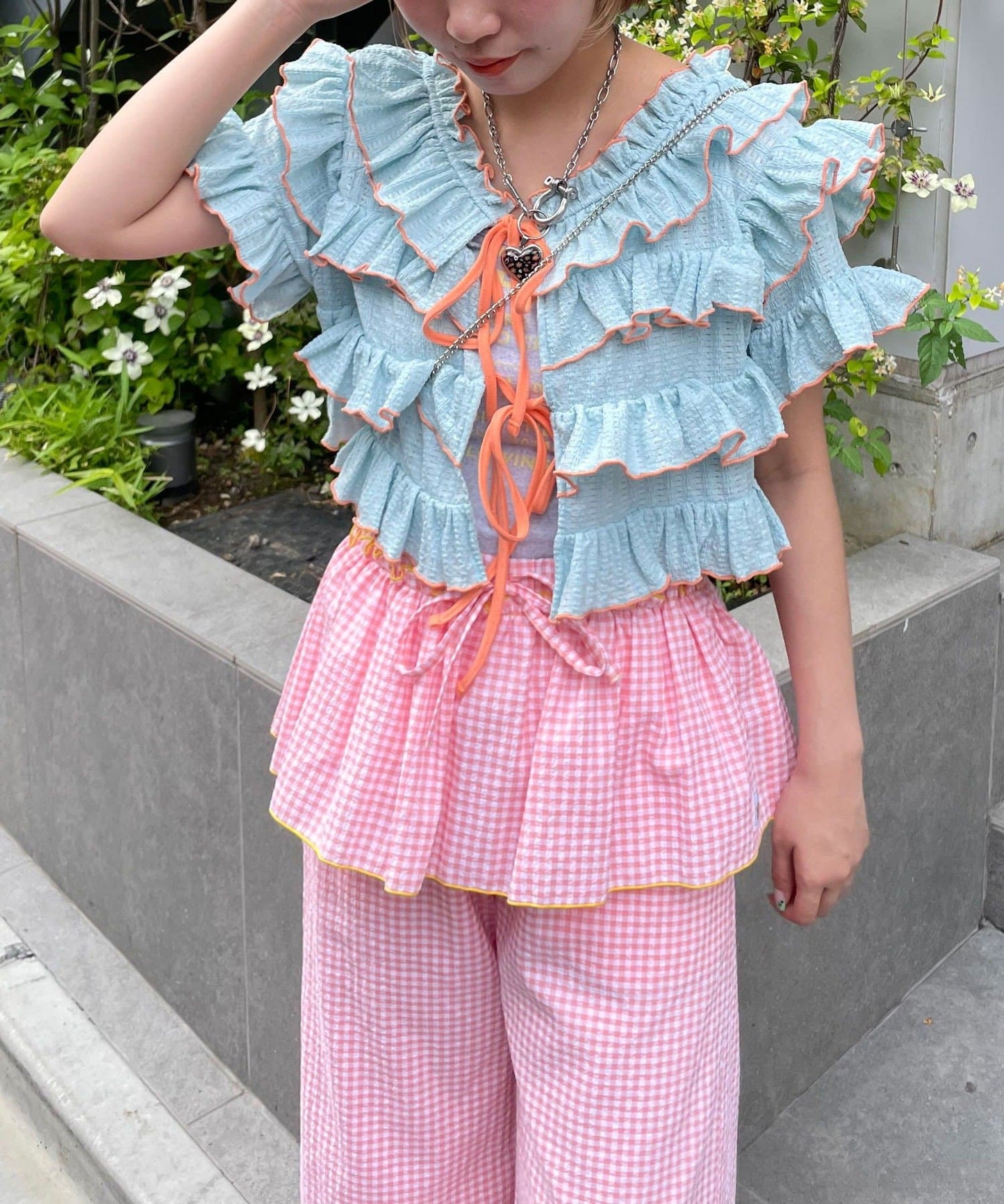 HELLO.SANFRANCISCO 2-Way Frill Mellow Top - Image 26
